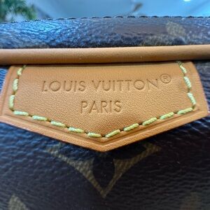 Brown and Tan Leather Accent Crossbody BAG